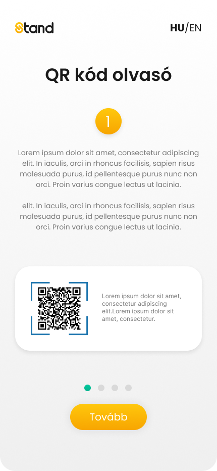 📱 QR kód olvasó Mobile vendég