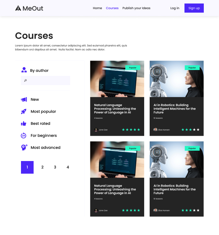 Learning.ai meout.com home-1